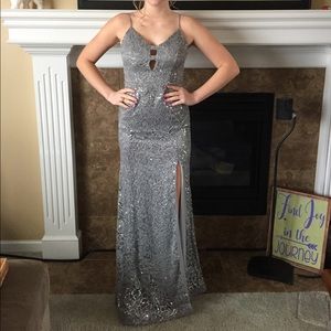 Gray Formal / Prom Dress